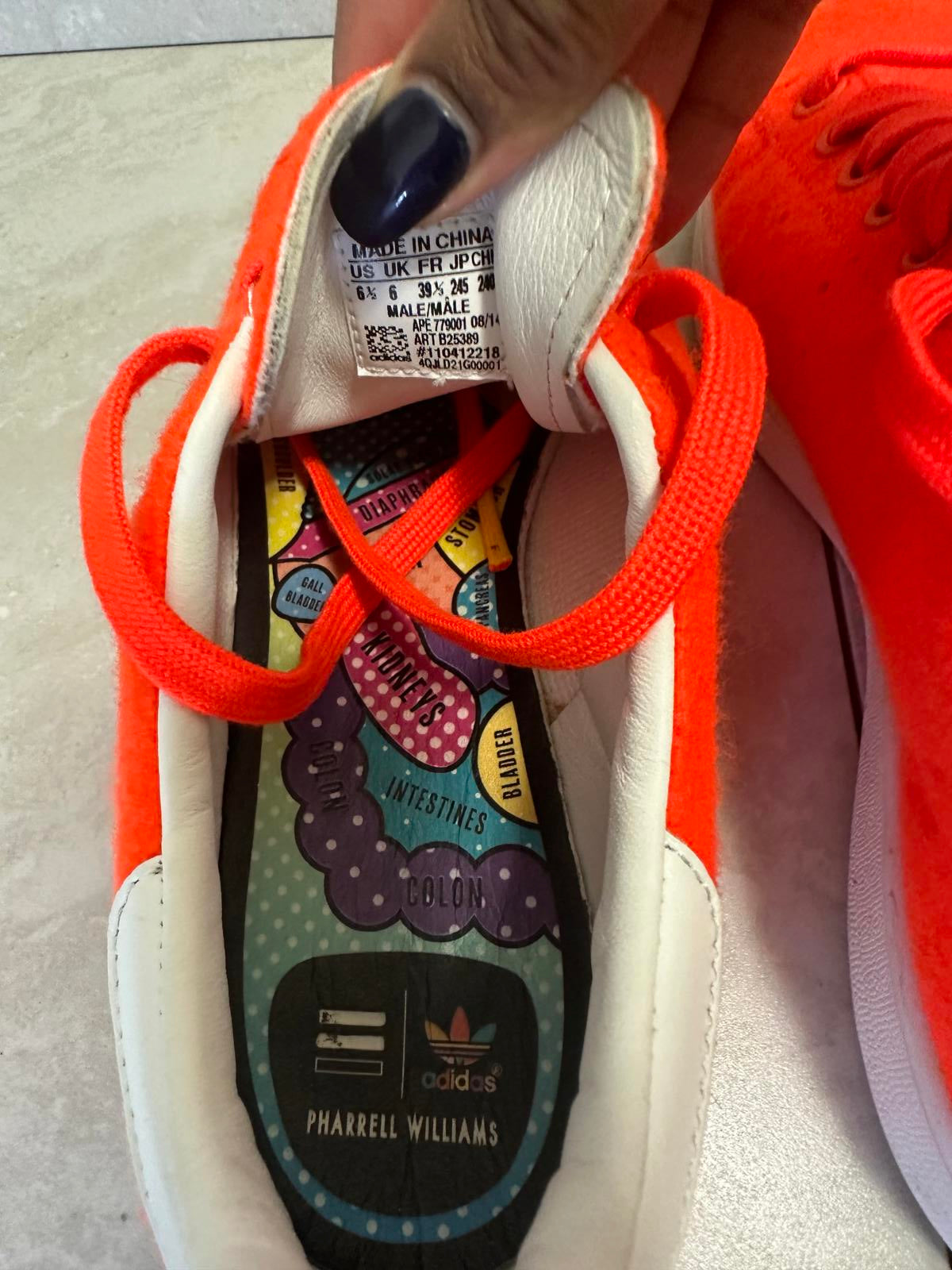 Adidas Stan Smith x Pharrell Williams tennis shoes Men Size 6.5