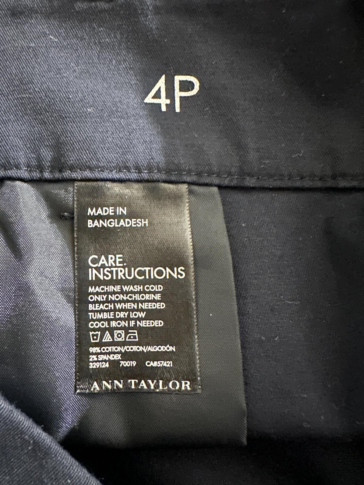 Ann Taylor City Short black tailored shorts 4P classic old money preppy polished