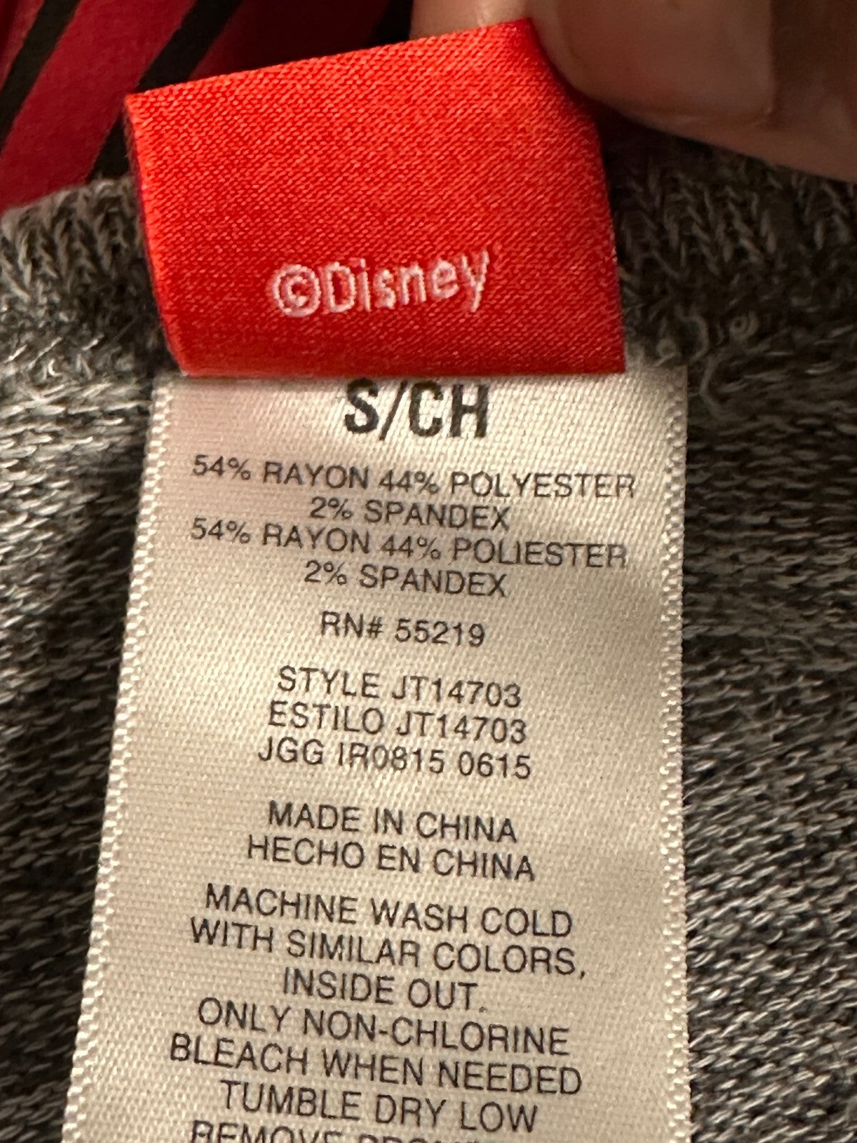 Disney Mickey Mouse grey heathered sleeveless graphic knit tank top Size Small