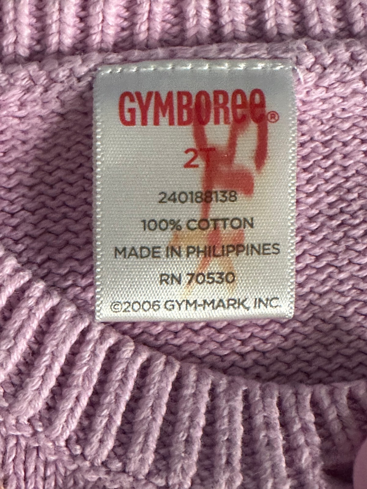 Vintage Gymboree pink Garden Blossom embroidered button-up cardigan sweater 2T