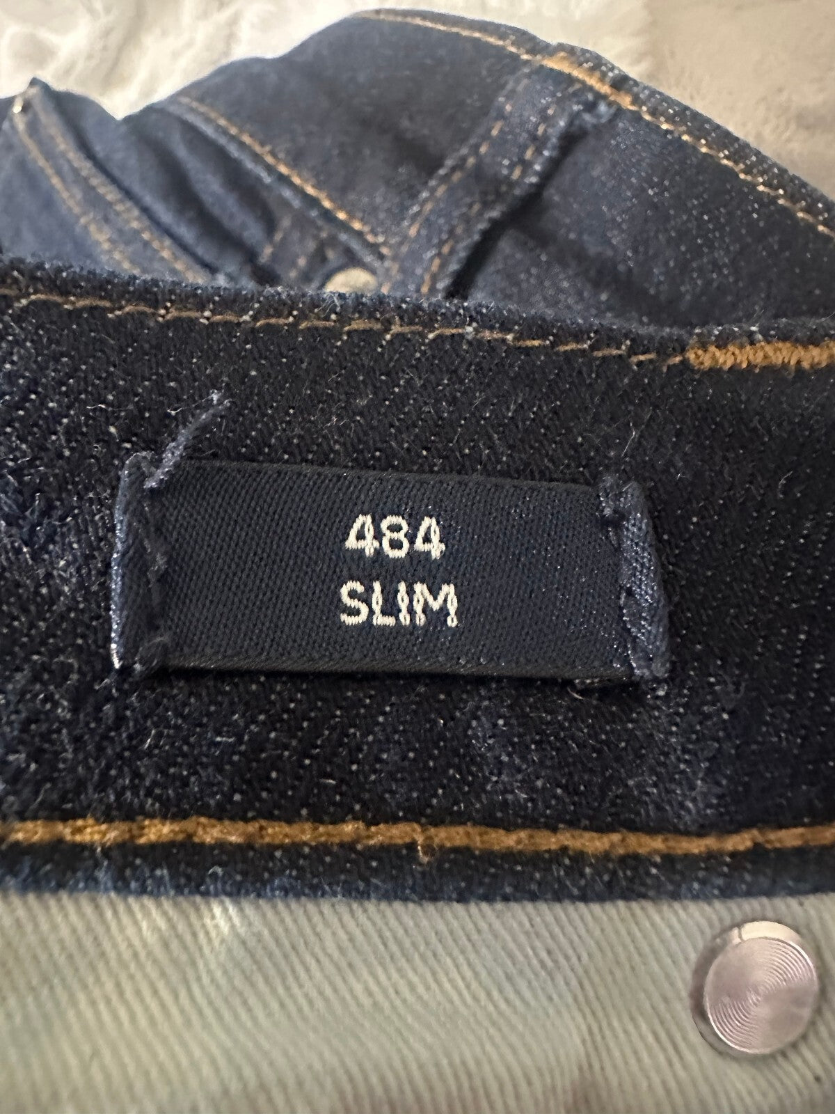 J.Crew 484 Slim Kurabo Japanese dark wash mid-rise premium denim jeans 32x32