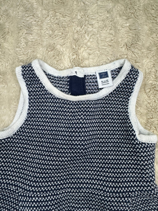 Janie and Jane In The Garden striped colorblock sleeveless knit dress 6-12M