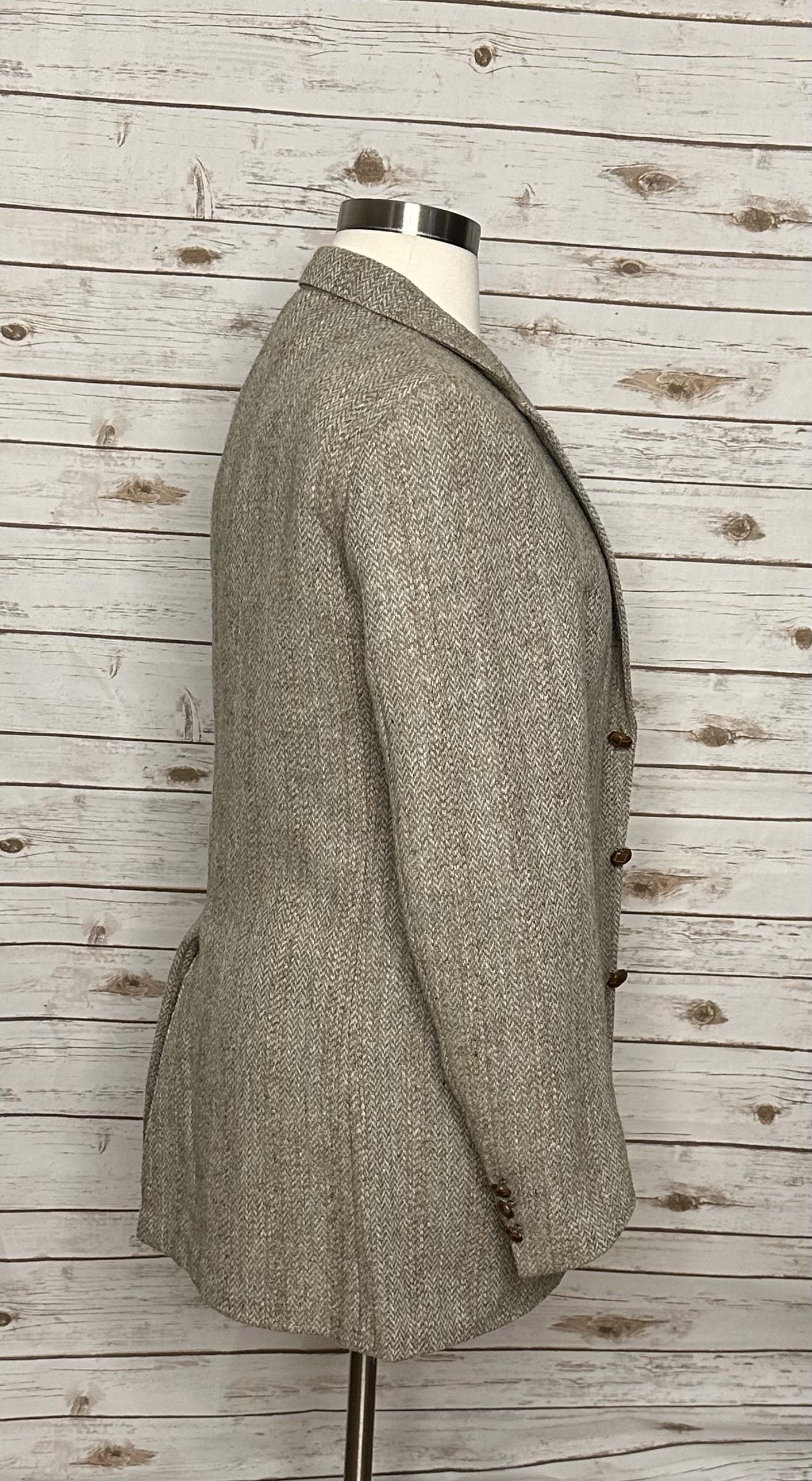 Vintage Asher Harris Tweed Union Made 100% Scottish wool blazer