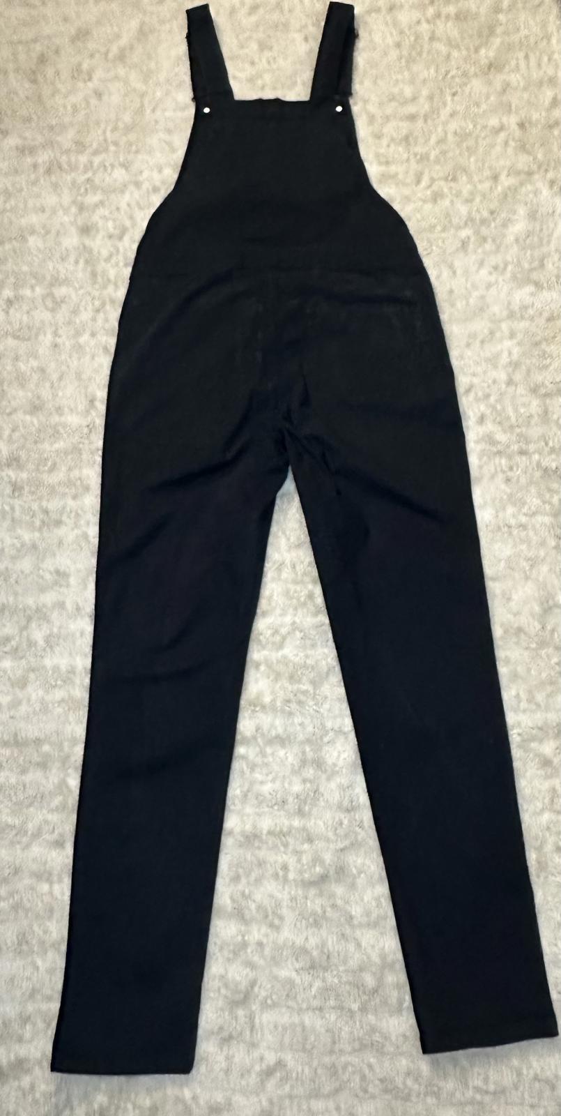 ASOS Design classic gothic countrycore black cotton overalls Size 32/Large