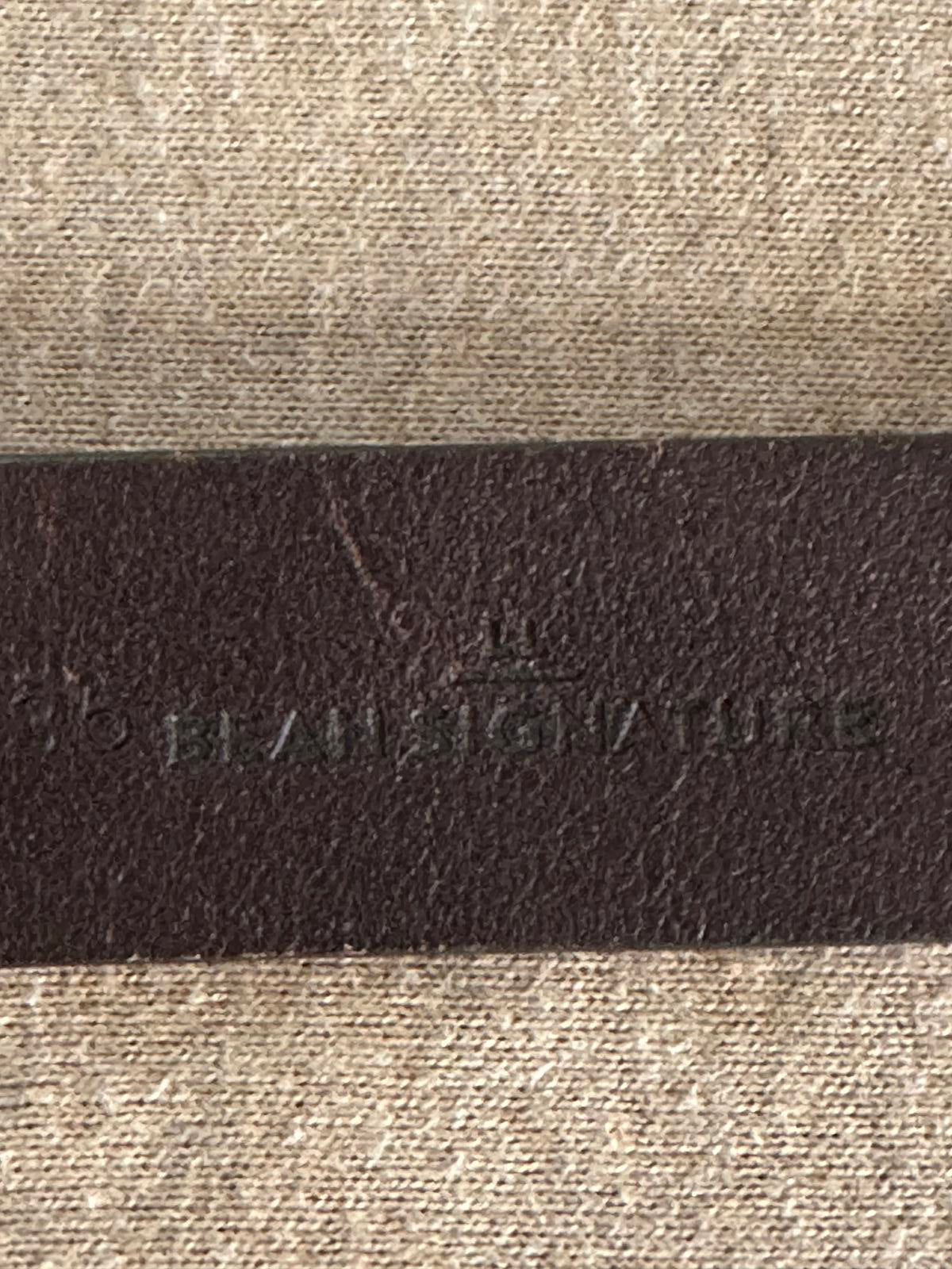 LL Bean Signature brown genuine leather belt Size 38/Large