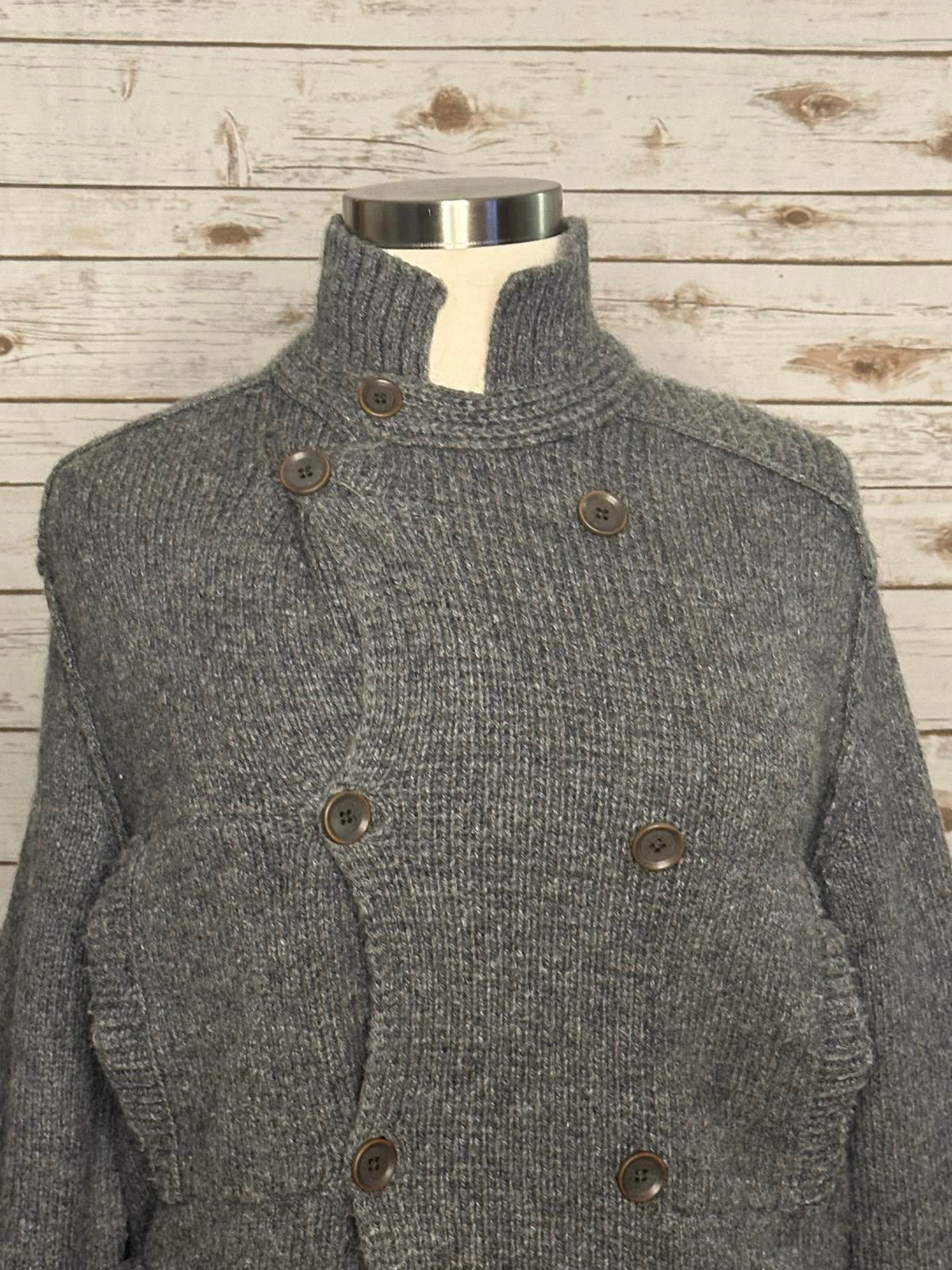Banana Republic Heritage alpaca/wool sweater knit peacoat Size Large