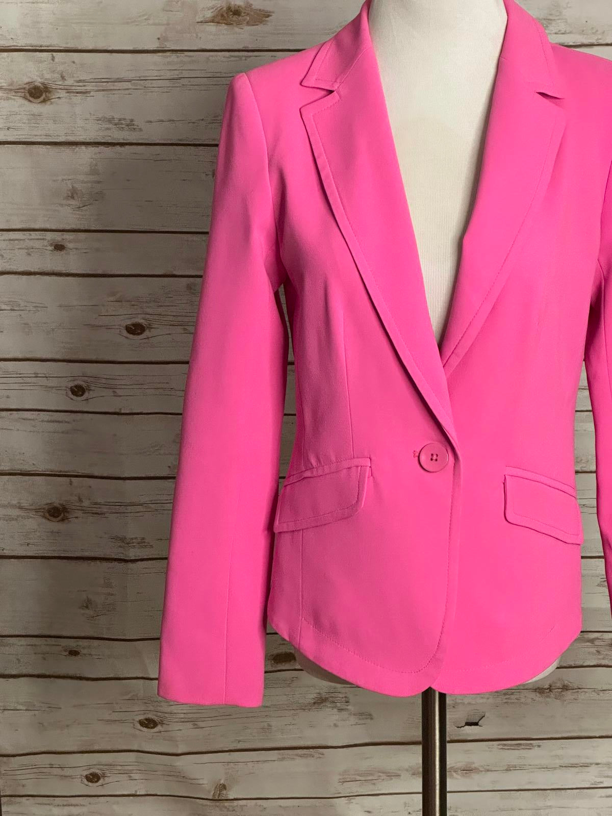Trina Turk pink Legally Blonde Barbie office siren single-breasted blazer Size 4