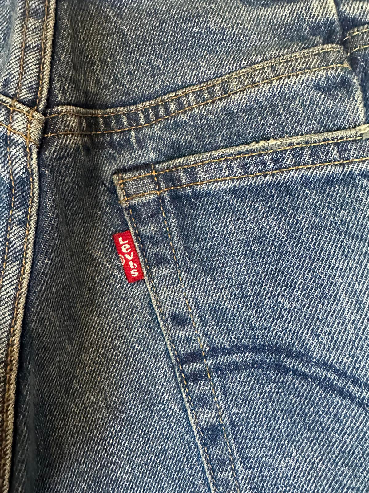 Levi's Altered upcycled stone-washed distressed 501 Skinny jeans Size 26x28