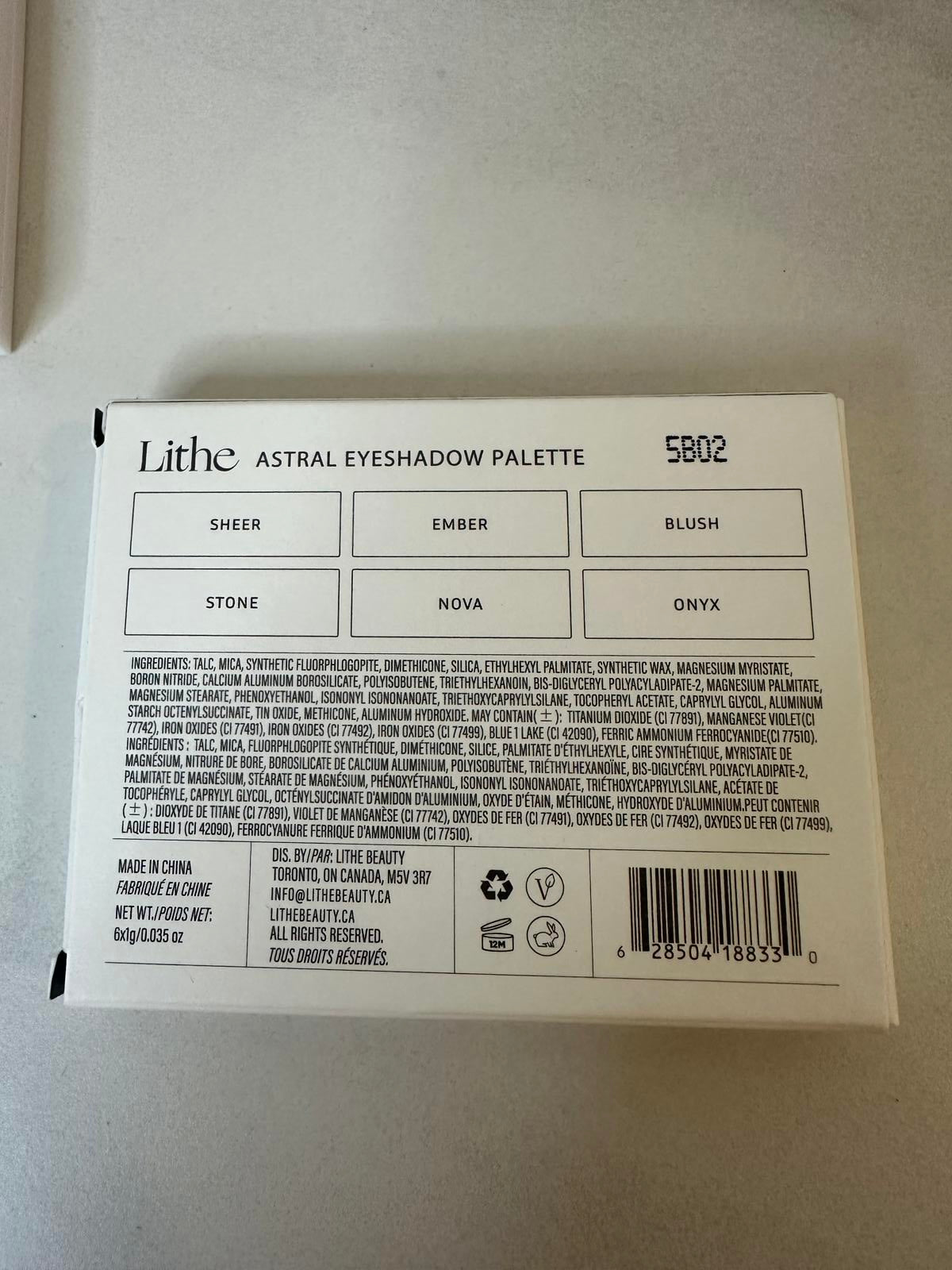 Lithe Astral eyeshadow palette