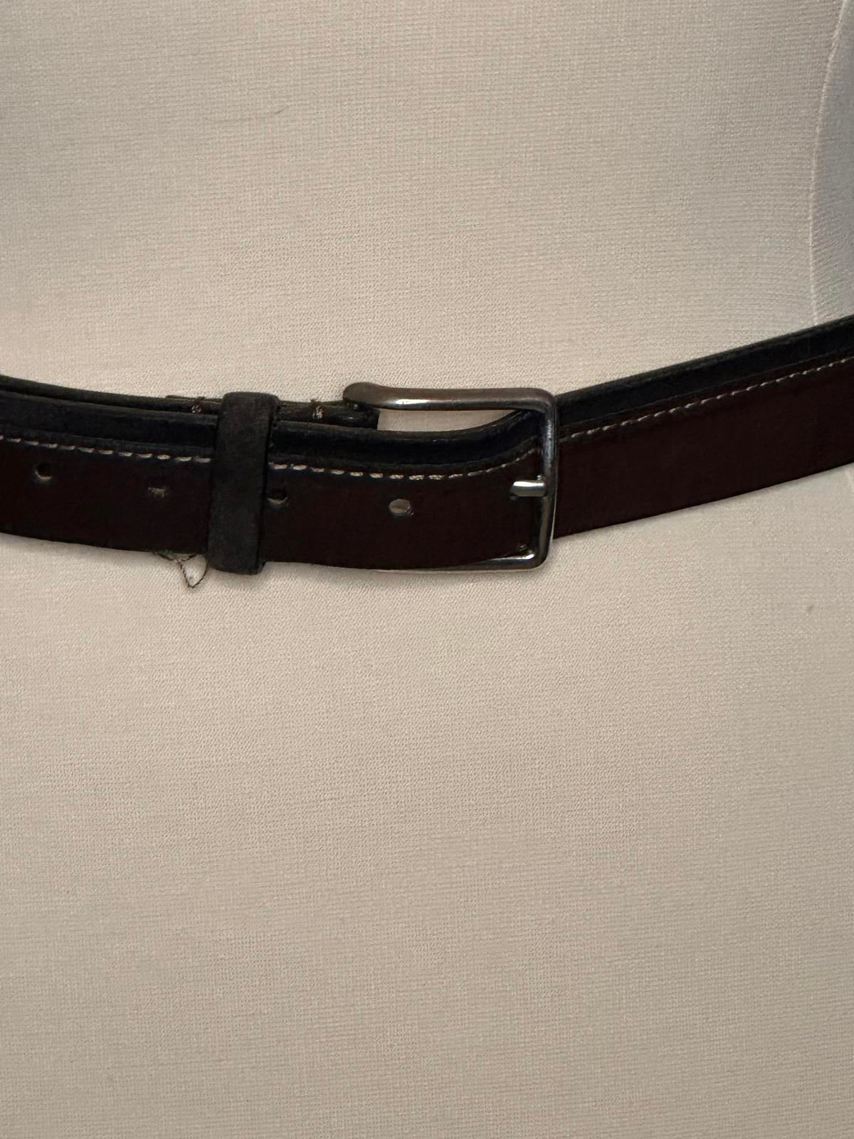 Massimo Dutti two-tone leather and suede belt Size 38/Large