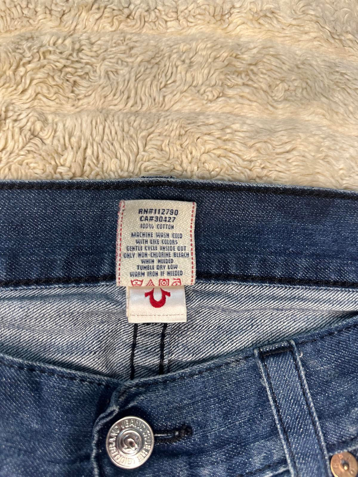 True Religion Y2K Black Cornell straight jeans Size 38