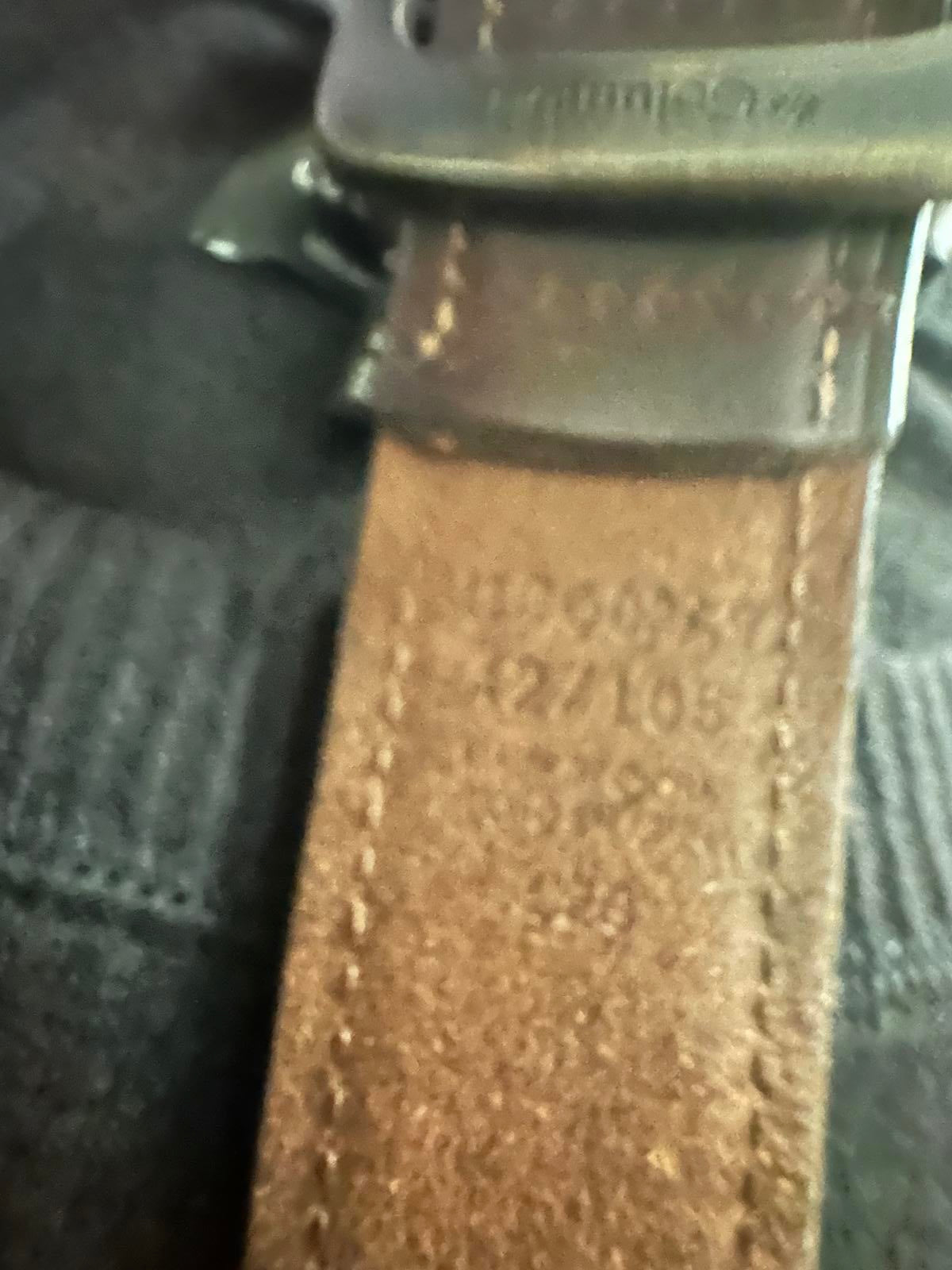 Columbia classic brown geniune leather belt Size 42/XL
