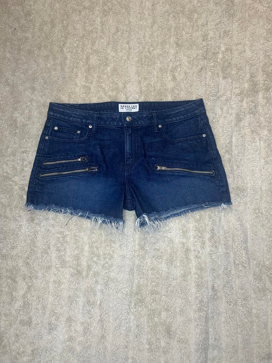 Derek Lam 10 Crosby Quinn moto girlfriend cut-off jean shorts Size 32