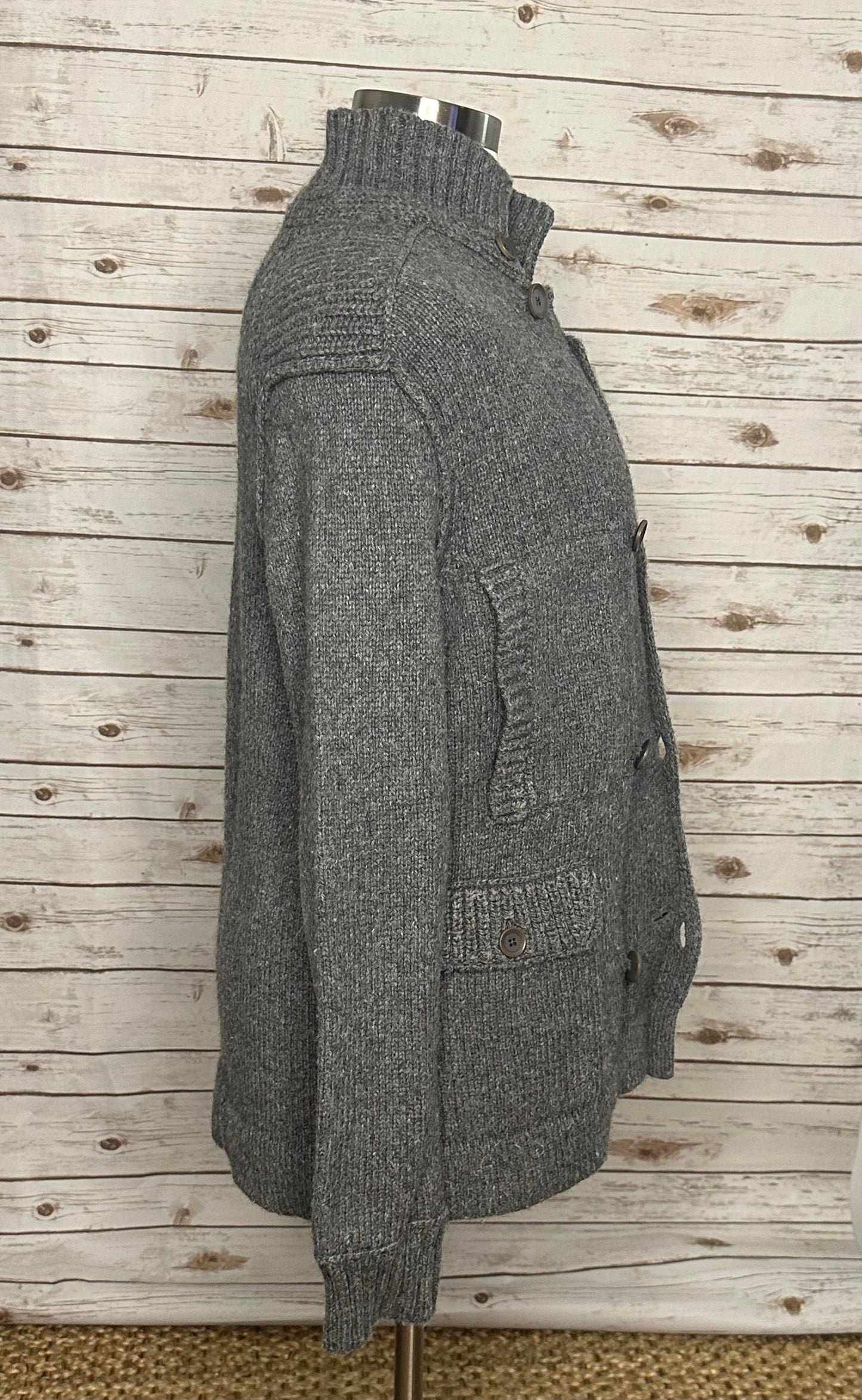 Banana Republic Heritage alpaca/wool sweater knit peacoat Size Large