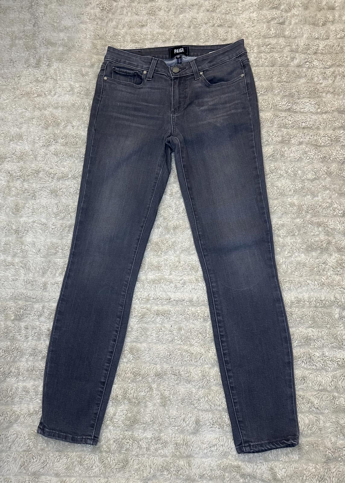 Paige gray 'Verdugo Ankle' skinny denim jeans Size 27