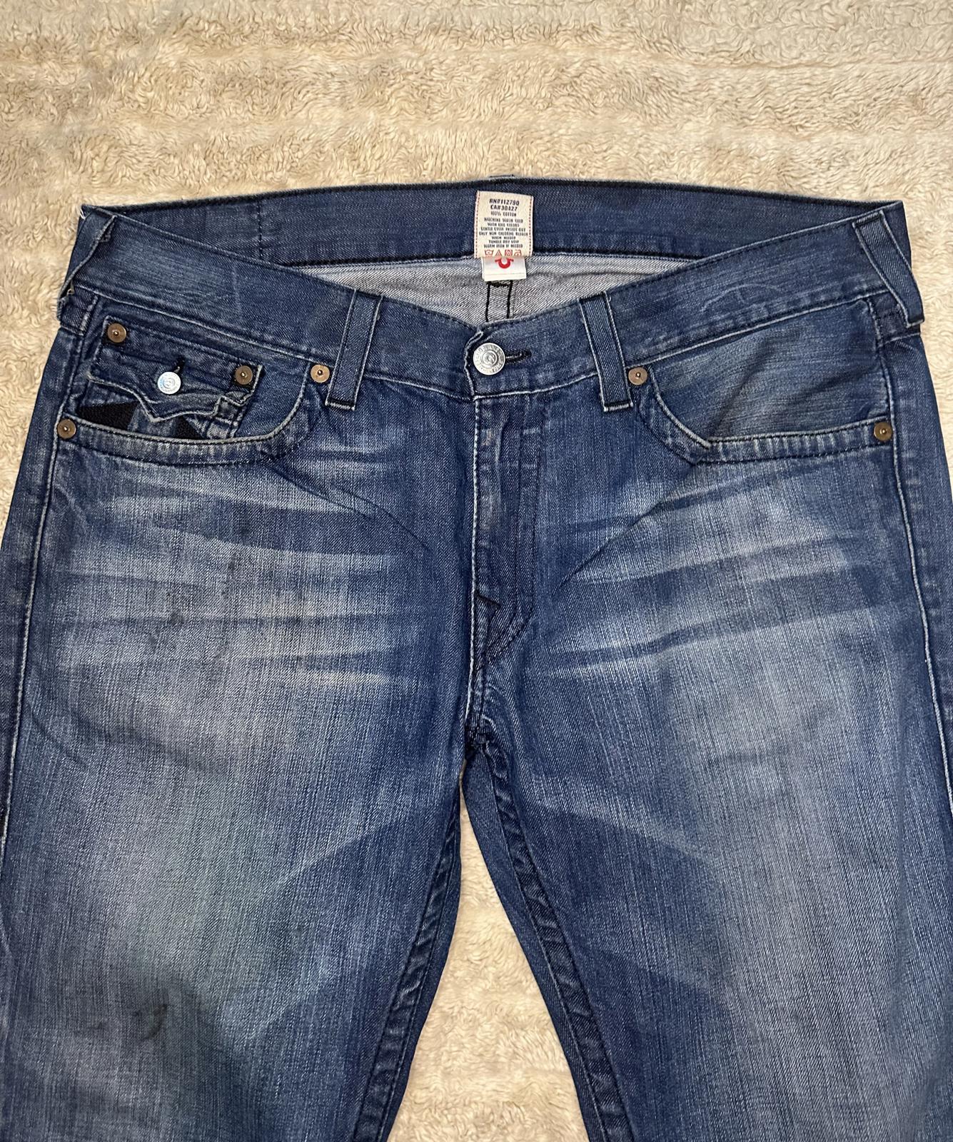 True Religion Y2K Black Cornell straight jeans Size 38
