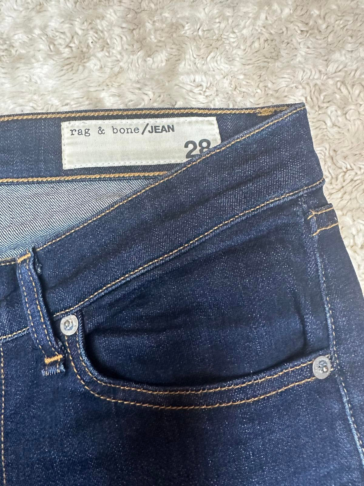 rag & bone dark wash High Rise Skinny denim jeans Size 28