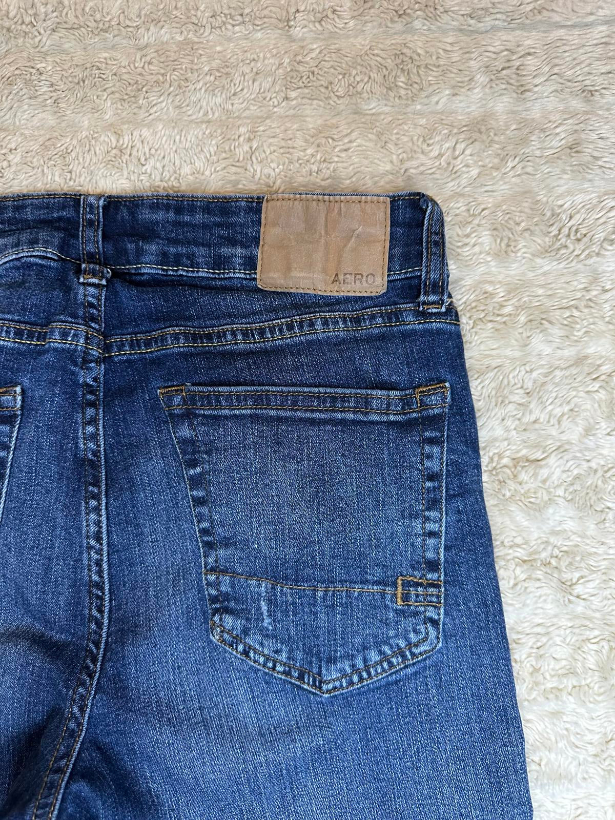 Aeropostale classic dark wash mid-rise skinny jeans Size 29/32