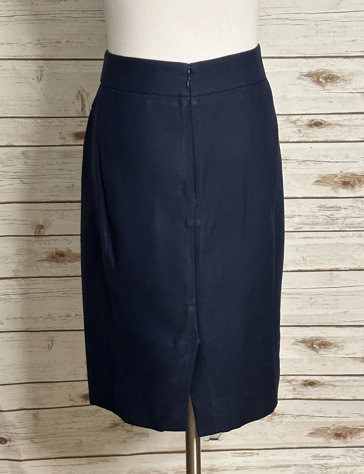 J.Crew classic corpcore office siren navy blue The Pencil Skirt Size 10