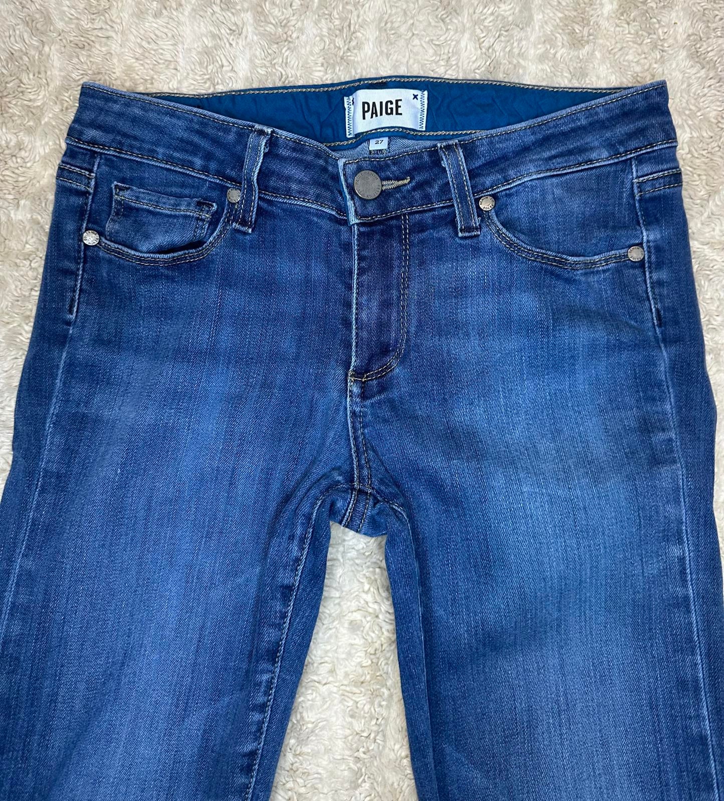 Paige Skyline Ankle Peg Y2K Bridgette medium wash modern skinny jeans Size 27
