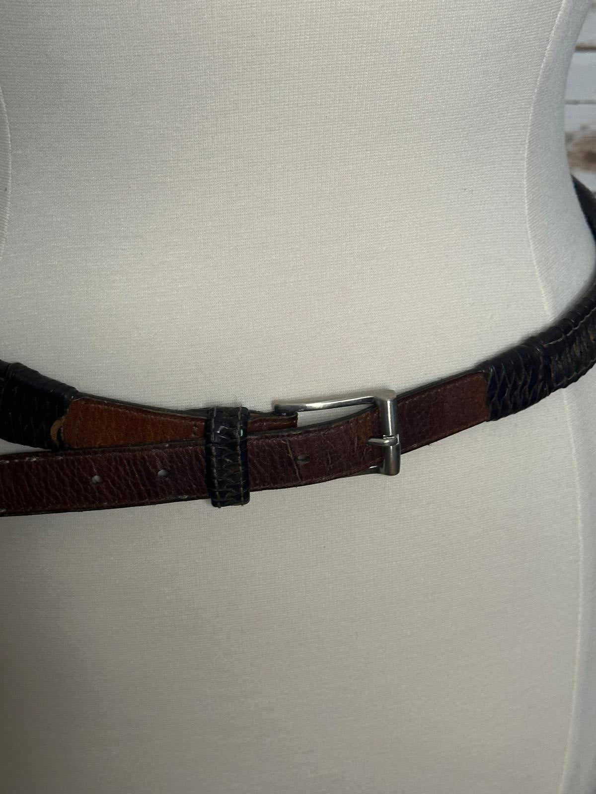 Cole Haan braided leather belt Size 40/ Large