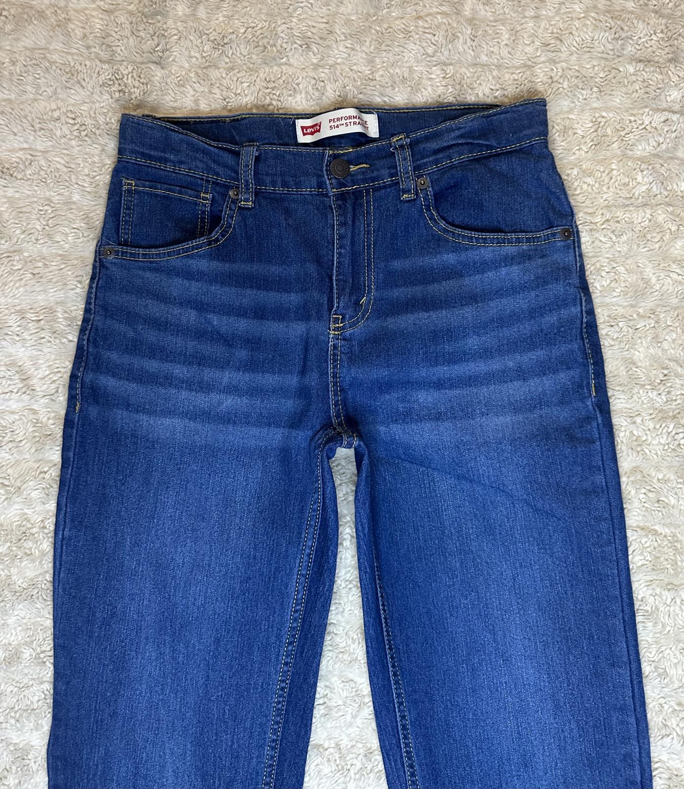 Levi's 514 Performance Straight medium wash denim jeans Size 16 Reg (28x30)