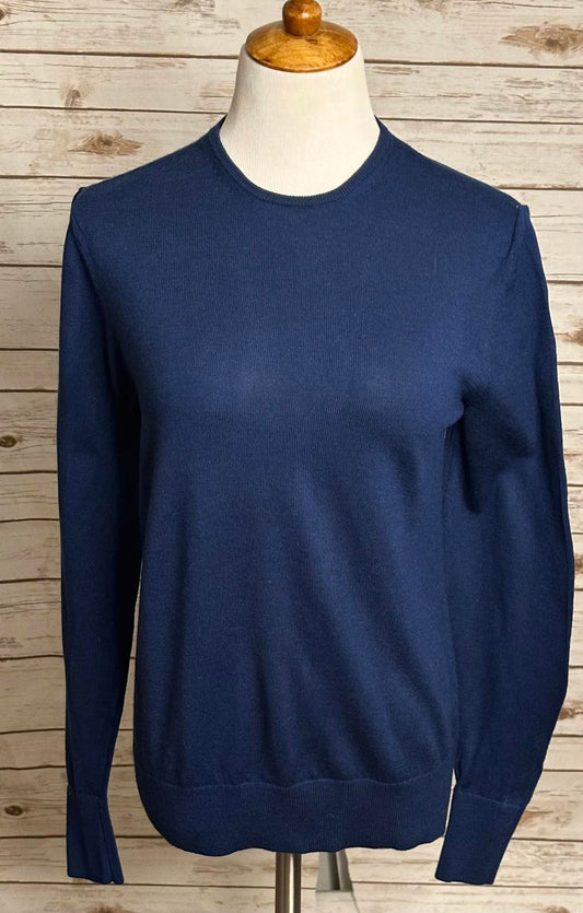 Bonobos classic navy 100% merino wool crew neck pullover sweater Size Small