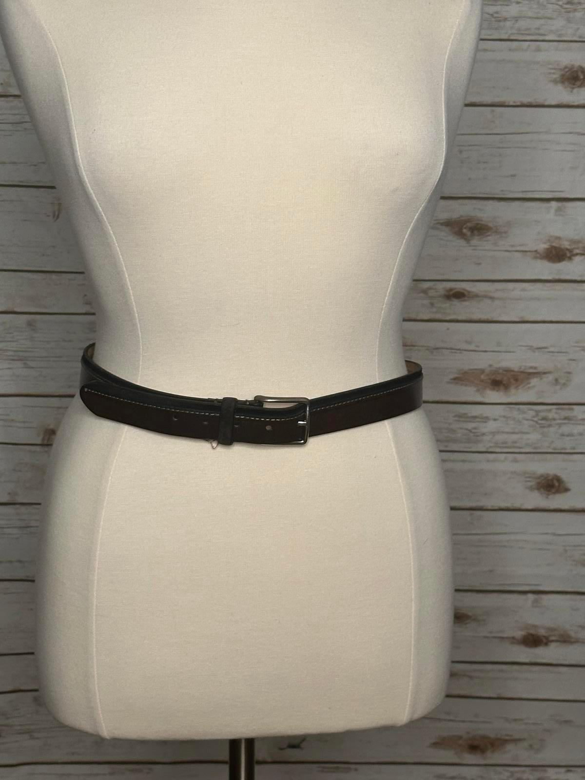 Massimo Dutti two-tone leather and suede belt Size 38/Large