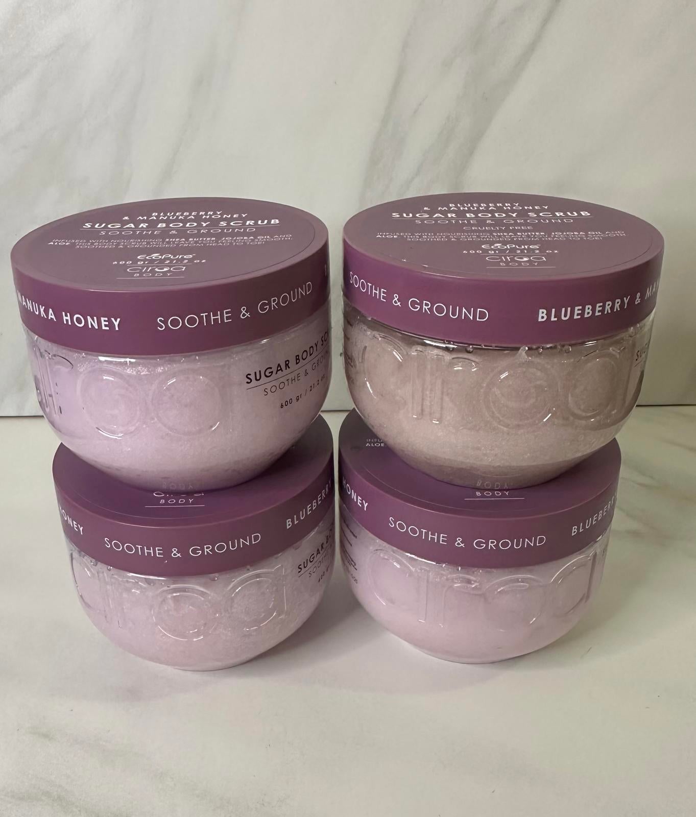 Discontinued Ciroa Blueberry & Manuka Honey sugar body scrub (Soothe & Ground)