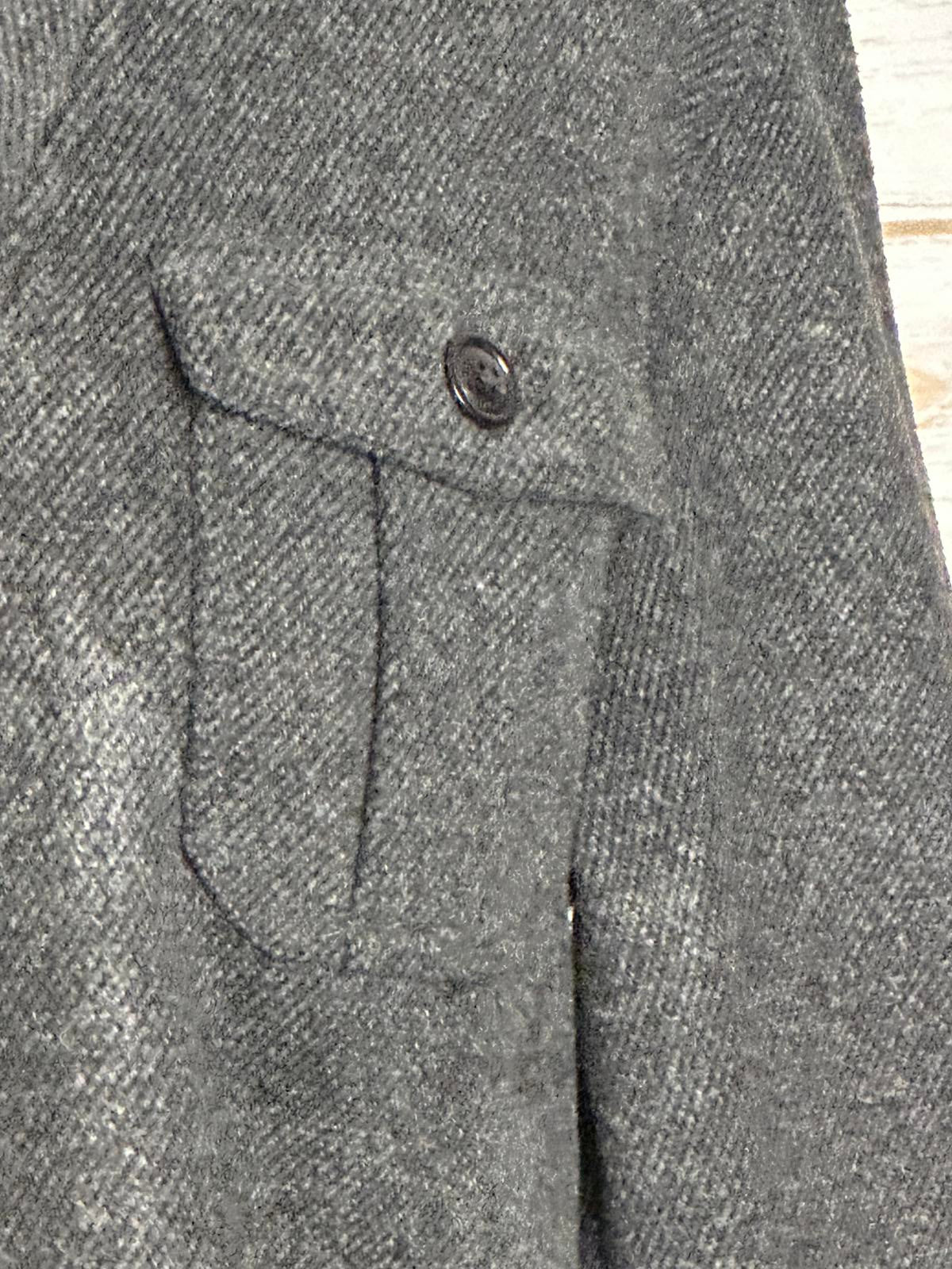 Tommy Hilfiger gray shawl collar fleece ribbed knit pullover sweater Size Medium