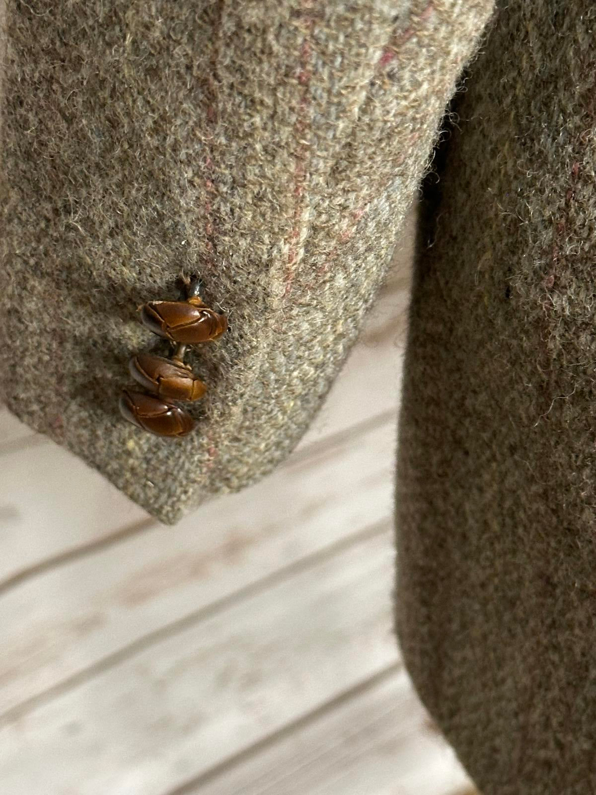 Vintage Asher Harris Tweed Union Made 100% Scottish wool blazer