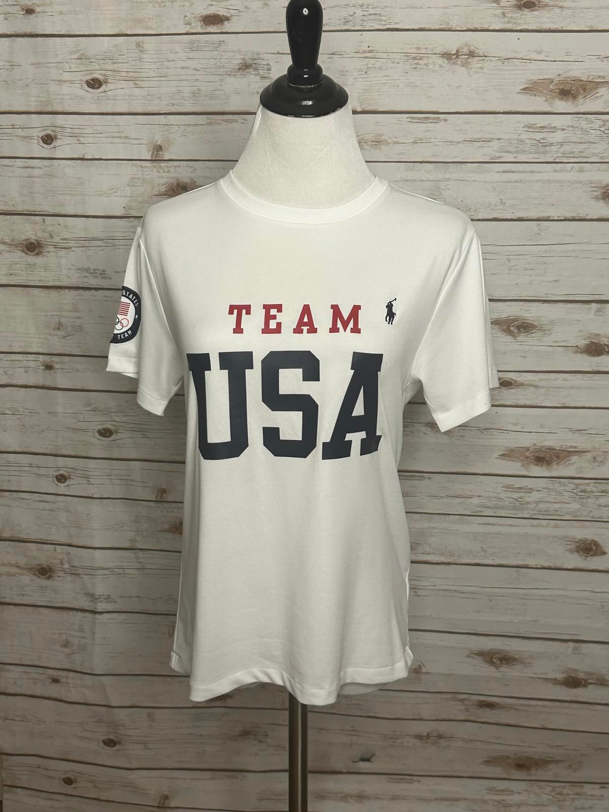 Polo Ralph Lauren Olympics Team USA white t-shirt Size Medium (10-12)