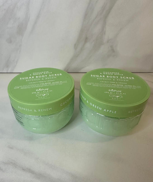 Discontinued Ciroa Cucumber & Green Apple sugar body scrub (Refresh & Renew)