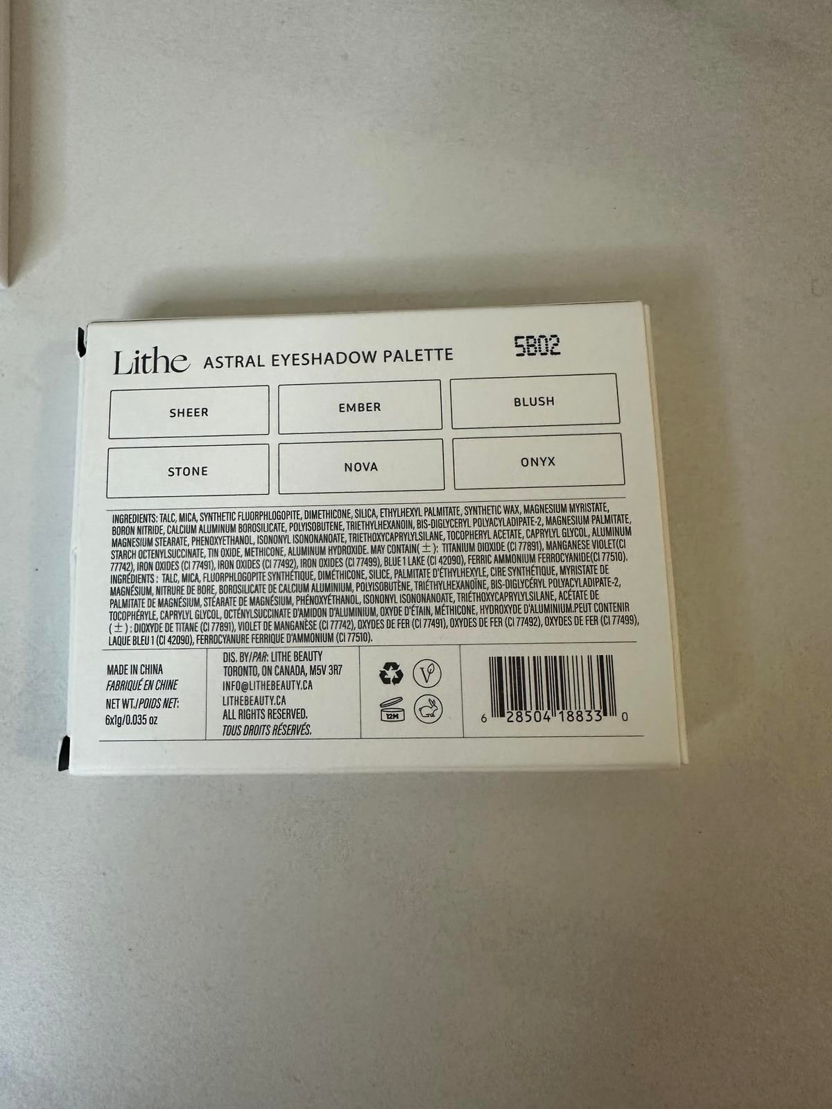 Lithe Astral eyeshadow palette