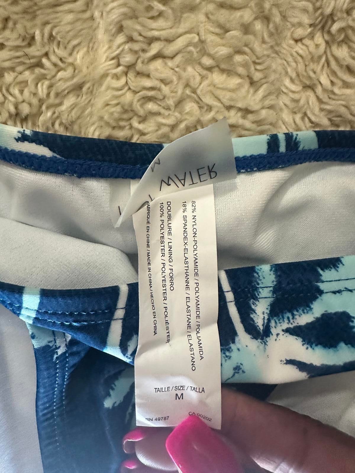 Hot Water tropical underwire triangle bra and string bikini set Size L/M