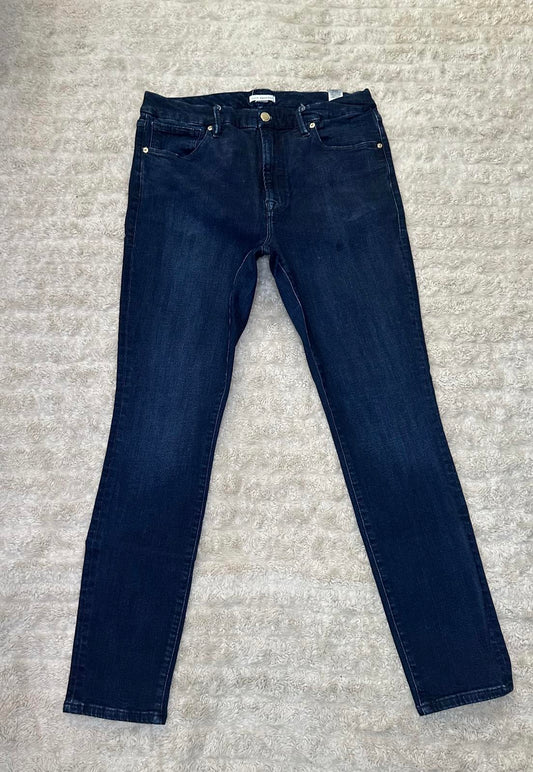 Good American Good Legs elevated casual dark wash skinny jeans Size 15