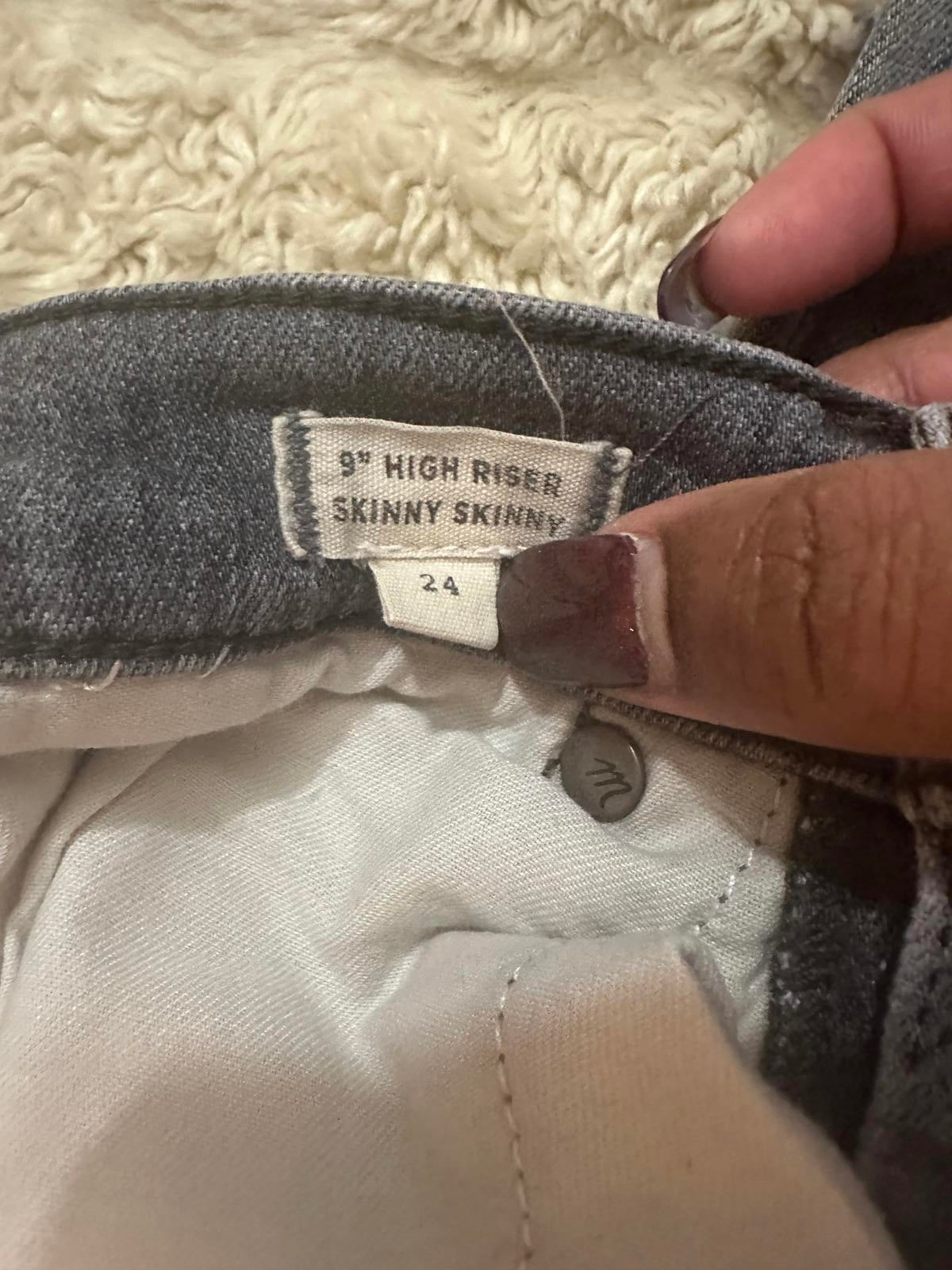 Madewell 9' High Rise Skinny Skinny jeans Size 24