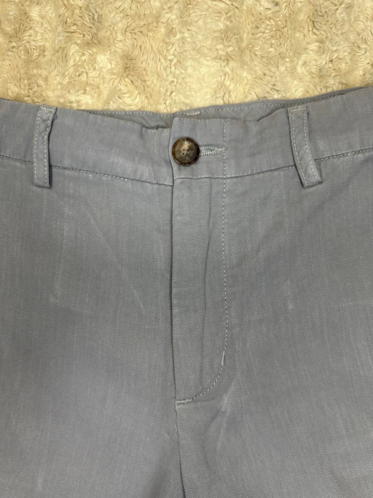 Vince slate grey classic cotton-linen blend casual chino shorts Size 32