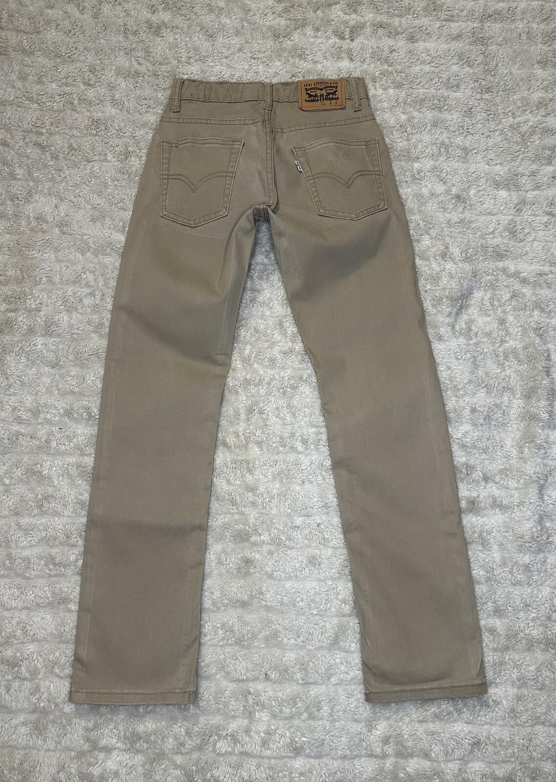 Levi's khaki 511 Slim jeans Youth 12Reg 26x26 straight leg