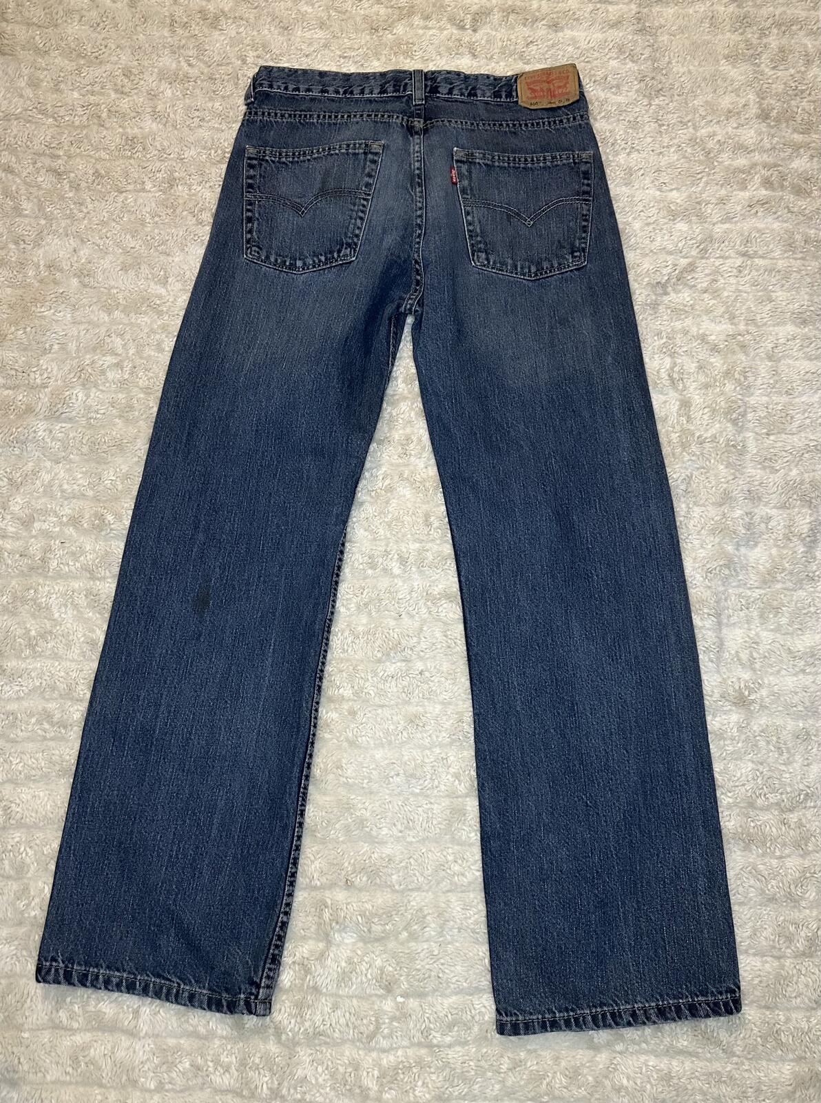 Levi's 550 Relaxed Fit medium wash straight leg denim jeans Size 18Reg 29x29