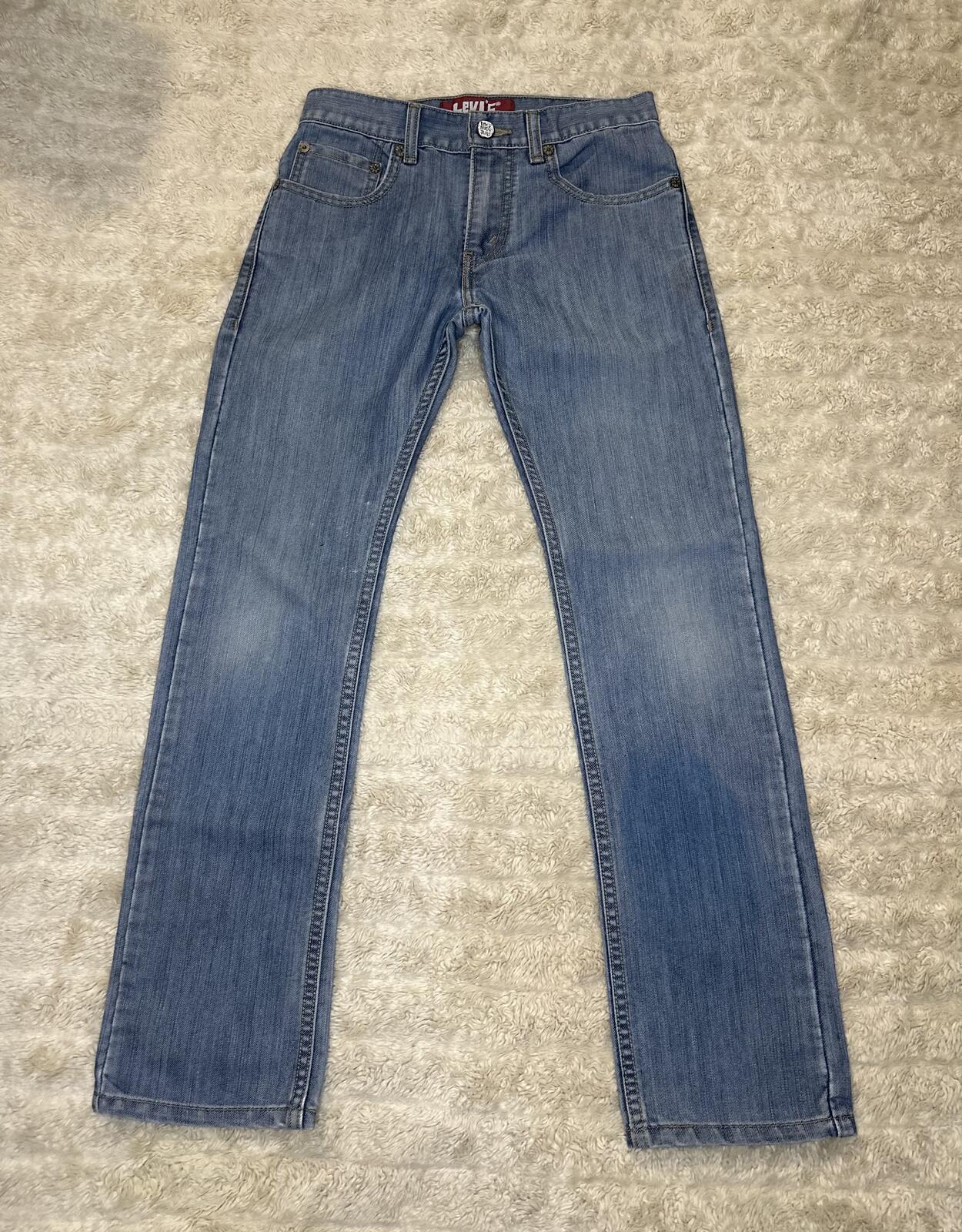 Levi's 511 Skinny light wash denim jeans Size 14Reg 27x27 vintage style unisex