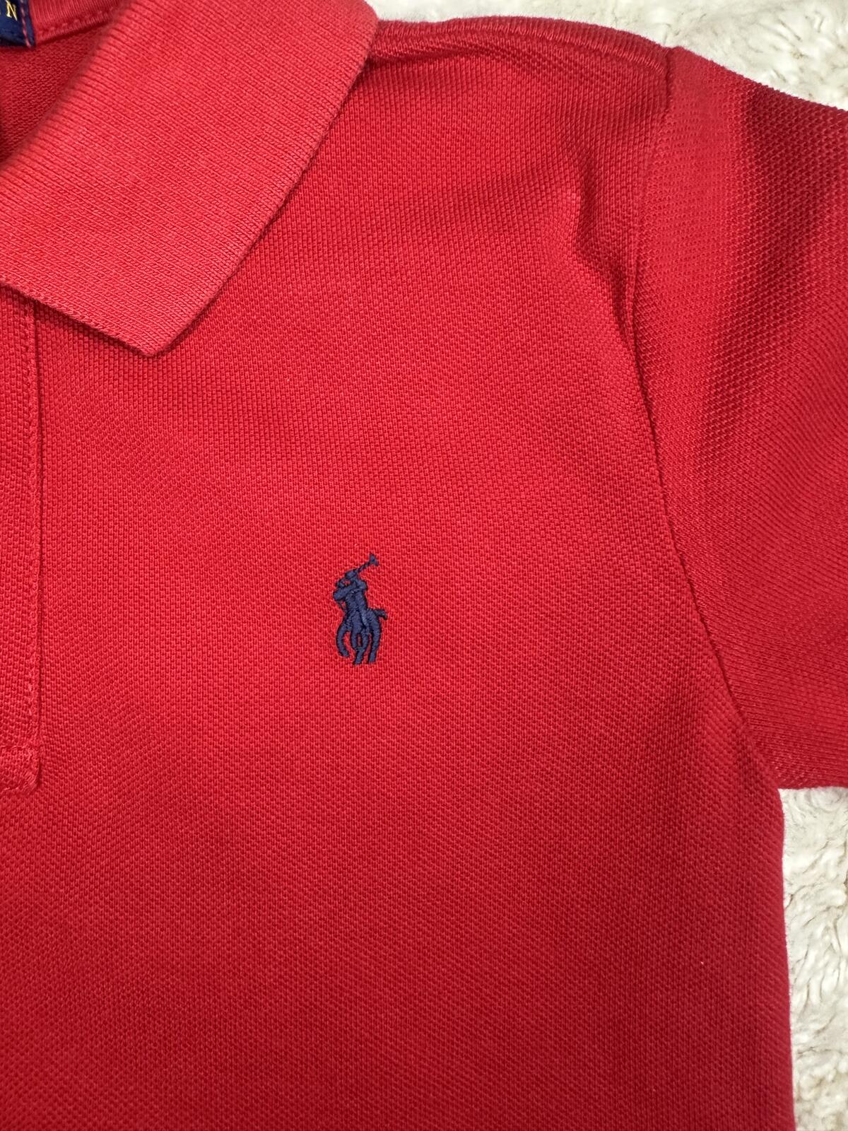 Polo Ralph Lauren red short sleeve polo shirt Size 5 classic preppy