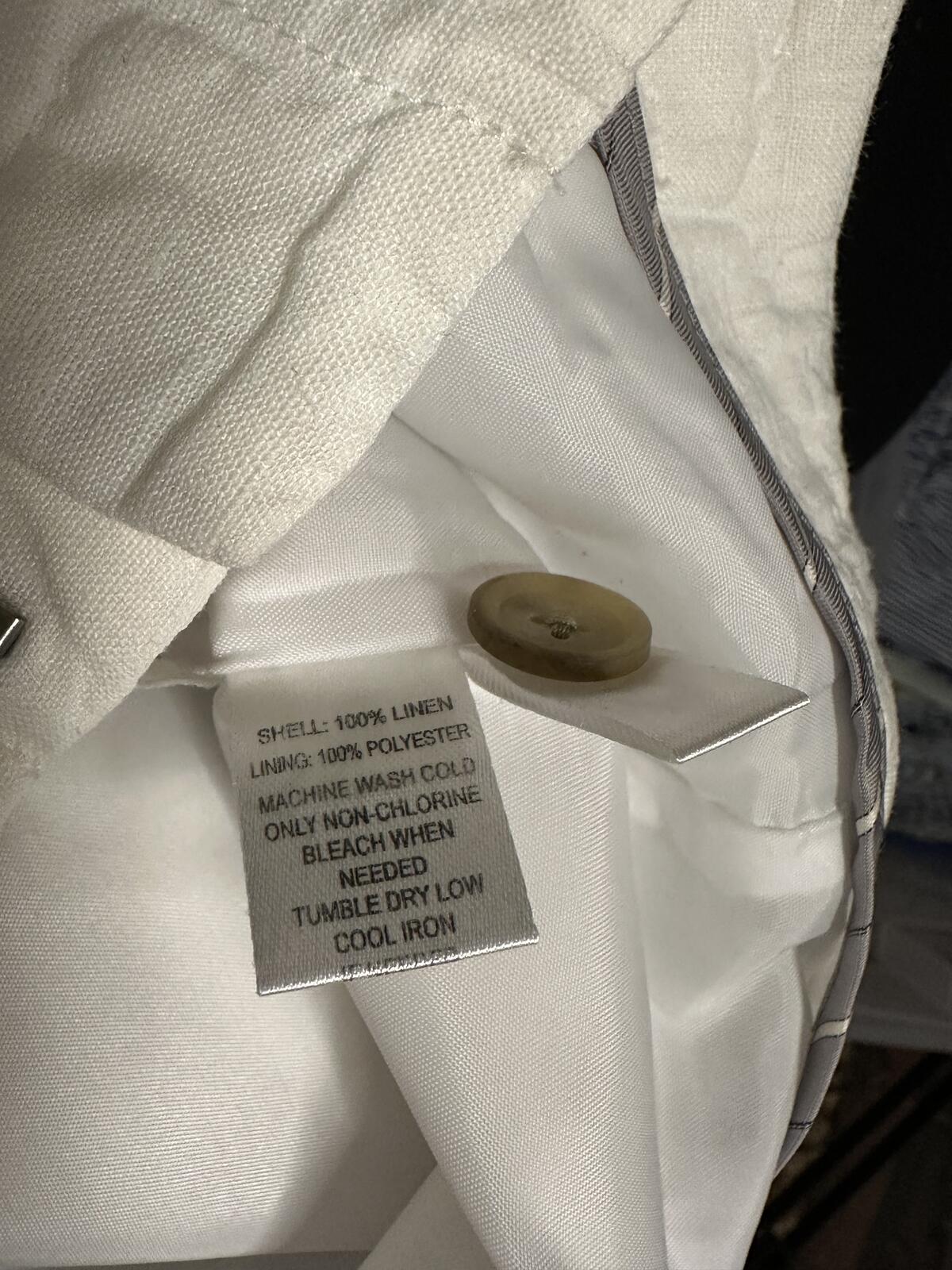 Ann Taylor LOFT white 100% linen tailored shorts Size 2 classic preppy coastal