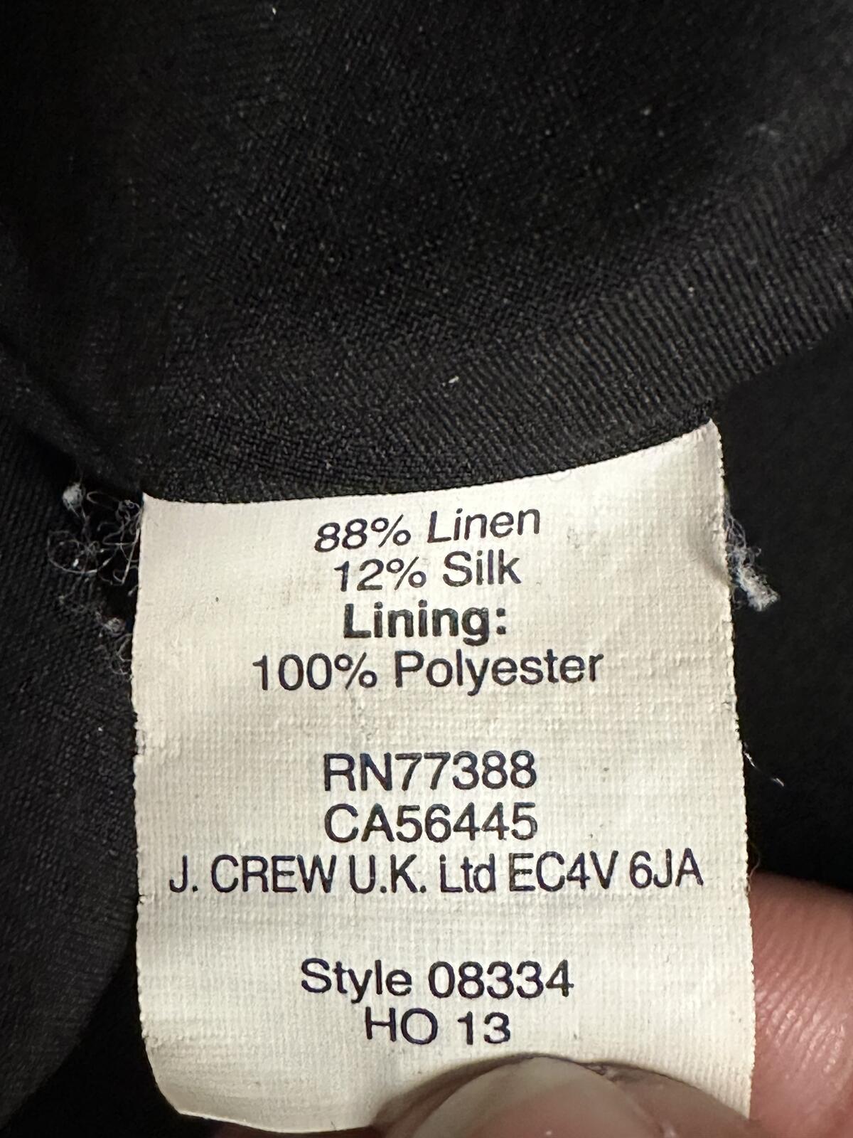 Madewell bronze black linen silk A-line pleated skirt Size 4 classic preppy twee