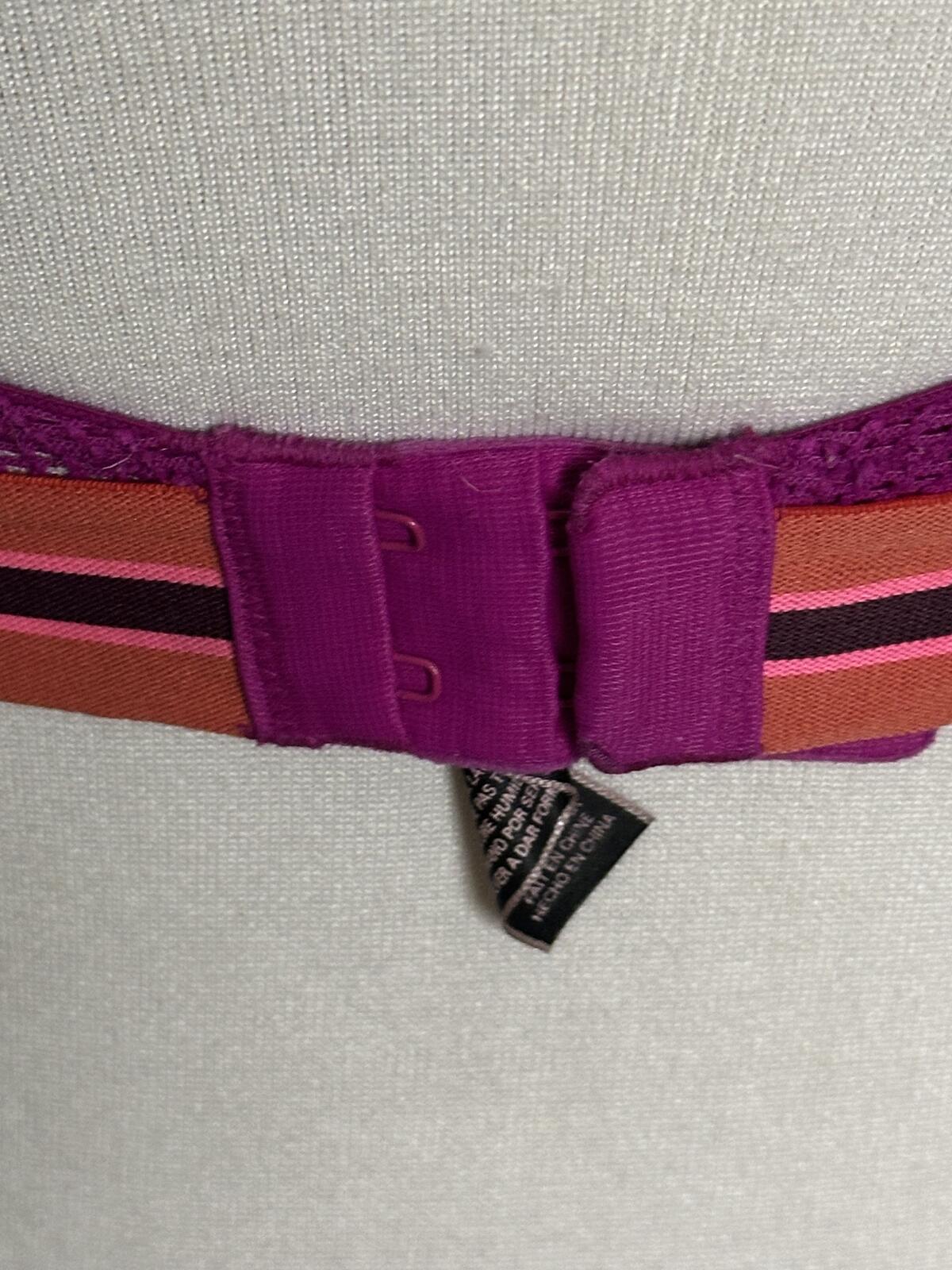 Victoria's Secret Very Sexy purple lace push-up bra 34C coquette bombshell