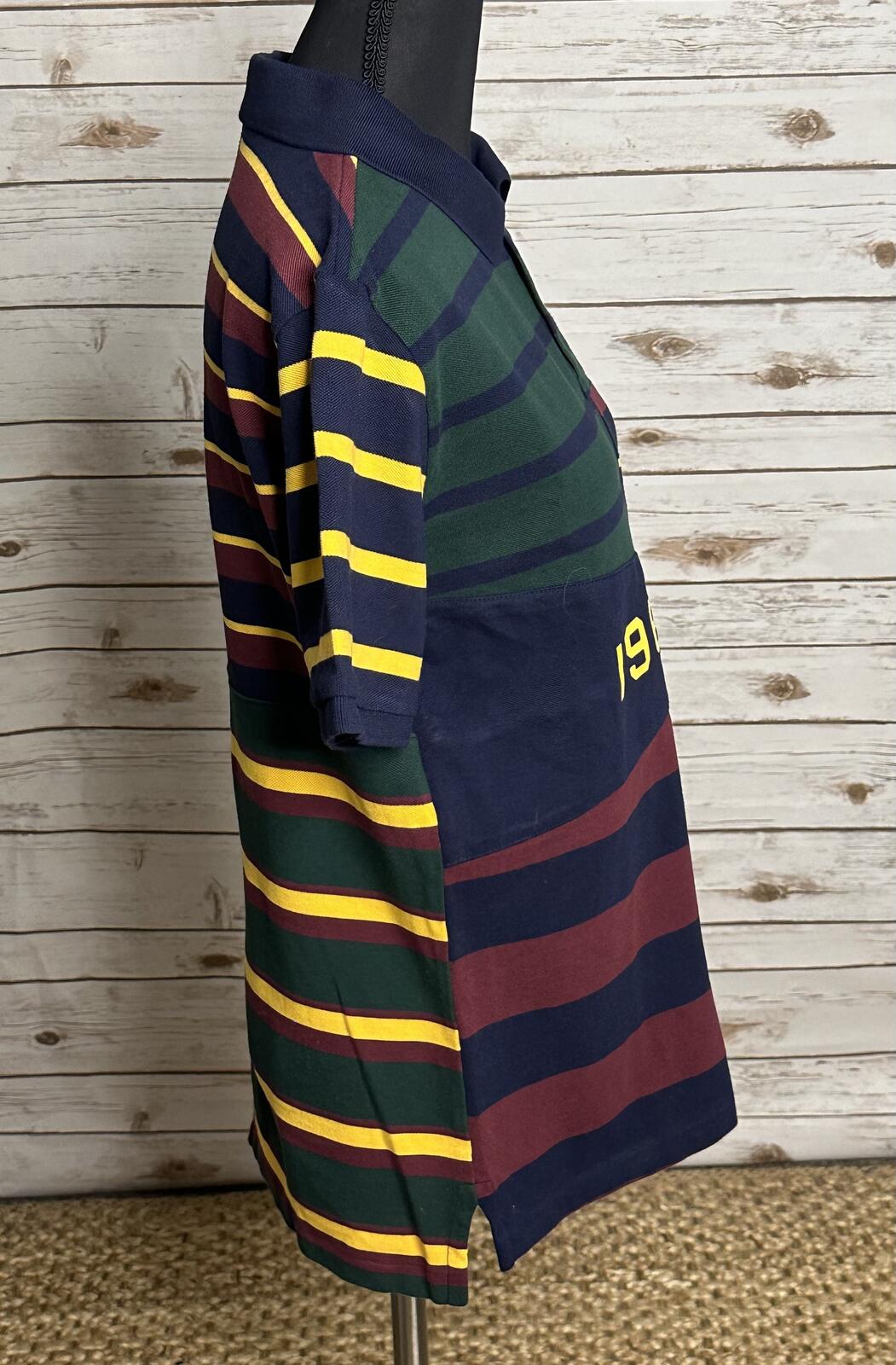 Polo Ralph Lauren 1967 multicolored rugby-inspired polo shirt Youth XL (18-20)