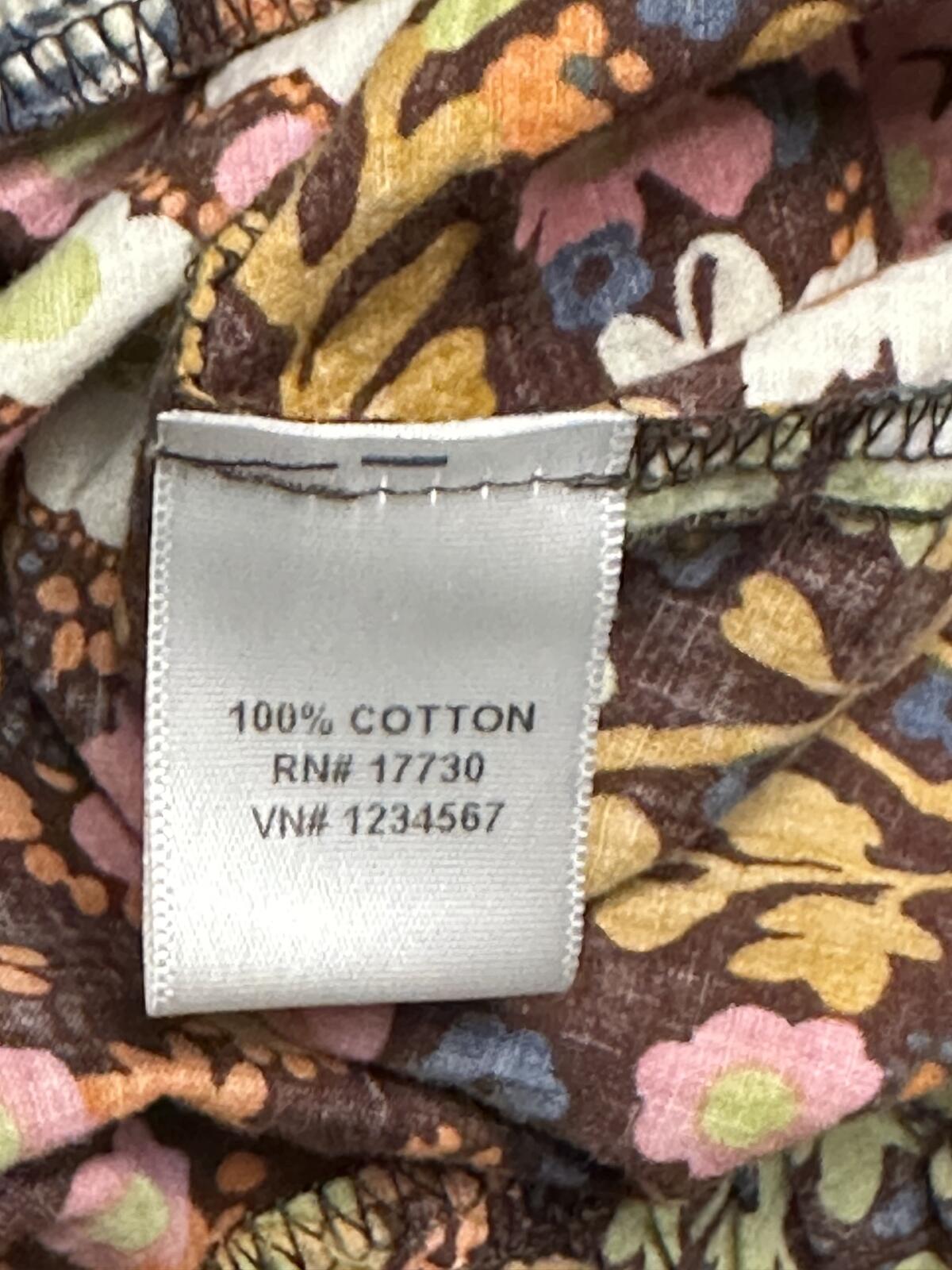 Mossimo Supply Co multicolored floral cotton empire waist maxi dress boho 70s