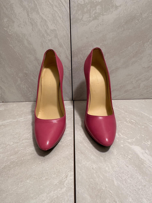 Balenciaga pink leather pointed toe stiletto heel Size 38/US 8 Made in Italy
