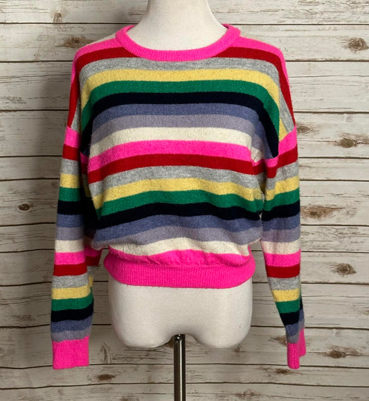 GAP Kids classic multicolored rainbow striped knit pullover sweater Size XXL