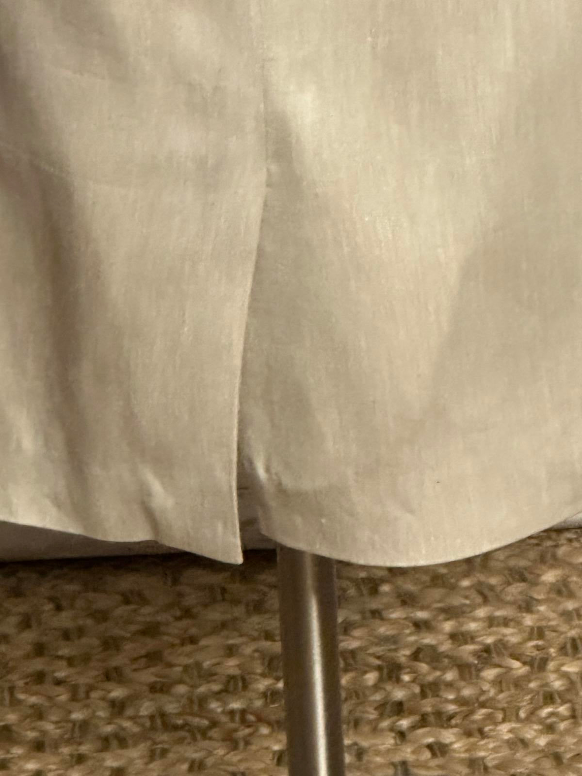 Ann Taylor classic tailored corpcore beige linen/cotton pencil skirt Size 4
